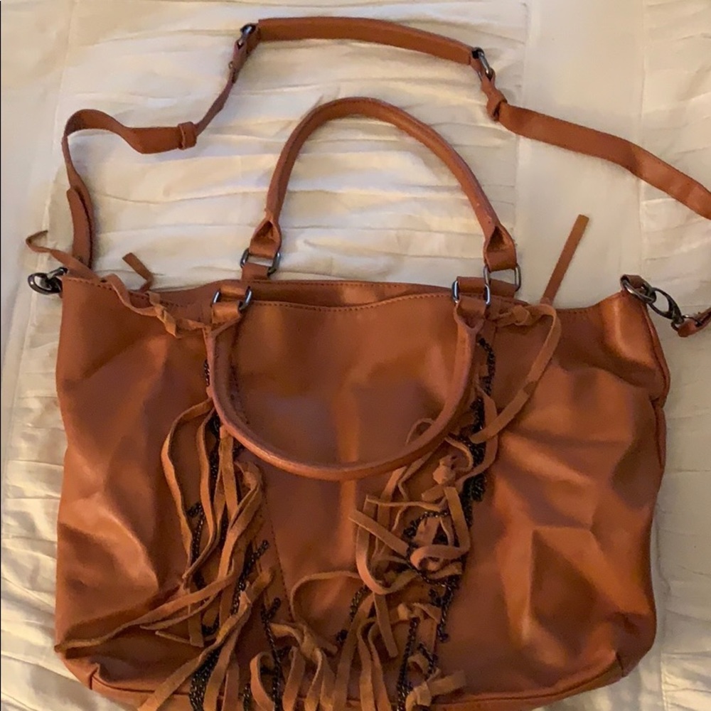 Dolce Vita fringe hobo crossbody bag